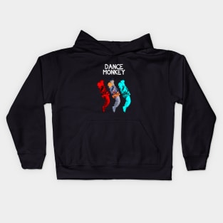 THREE STYLE FOR DANCE LIKE MONKEY Kids Hoodie